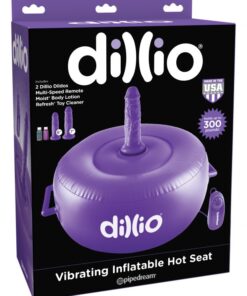 Dillio Purple Vibrating Inflatable Hot Seat