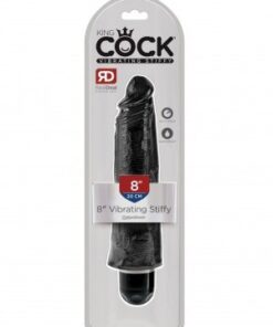 Vibrating Stiffy Black 8"