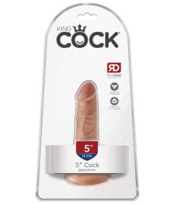 King Cock 5" Cock - Tan