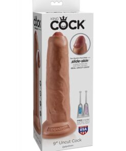 King Cock 9" Uncut Tan