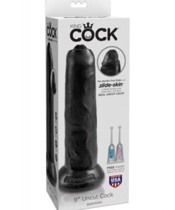 King Cock 9 " Uncut Black
