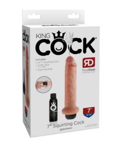 King Cock 7" Squirting Cock - Flesh