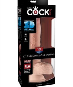 King Cock Plus 10" Triple Density Cock With Balls