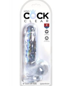 King Cock Clear 6" Cock With Balls