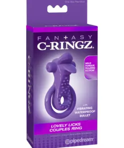 Fantasy C-Ringz Lovely Licks Couples Ring - Purple