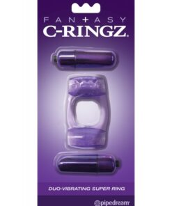 Fantasy C-Ringz Duo-Vibrating Super Ring - Purple