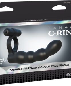 Fantasy C-Ringz Posable Partner Double Penetrator-Black