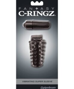Fantasy C-Ringz Vibrating Super Sleeve-Black