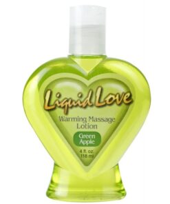 Liquid Love Warming Massage Lotion Green Apple 4. Oz (120Ml)