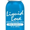 Liquid Love  1 Oz Warming Massage Lotion Blue Raspberry