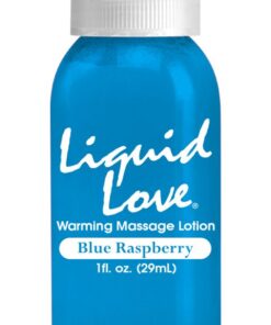 Liquid Love  1 Oz Warming Massage Lotion Blue Raspberry
