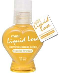 Mini Liquid Love  Peaches ?N Cream Warming Massage Lotion