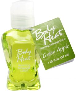 Body Heat Warming Massage Lotion Green Apple 1.25 Oz
