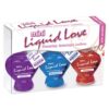Mini Liquid Love Warming Massage Lotion Sampler 3-Pack 1.25 Oz (37Ml) Bottles