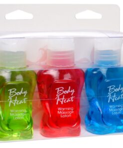 Body Heat Warming Massage Lotion Sampler 3-Pack 1.25 Oz