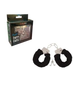 PLAYFUL FURRY CUFFS- BLACK