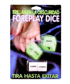 Pipedream Erotic Dice - Spanish - Glow in the Dark