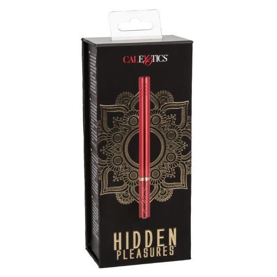 Vibrador Tipo Varita Recargable Hidden Pleasures Rojo CalExotics