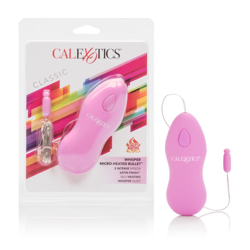 Vibrador tipo Bullet con Calor Whisper Micro-Heated Rosa CalExotics