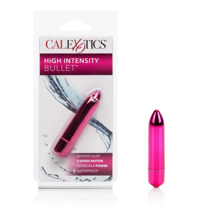 Vibrador tipo Bullet de Alta Intensidad Rosa 6cm CalExotics