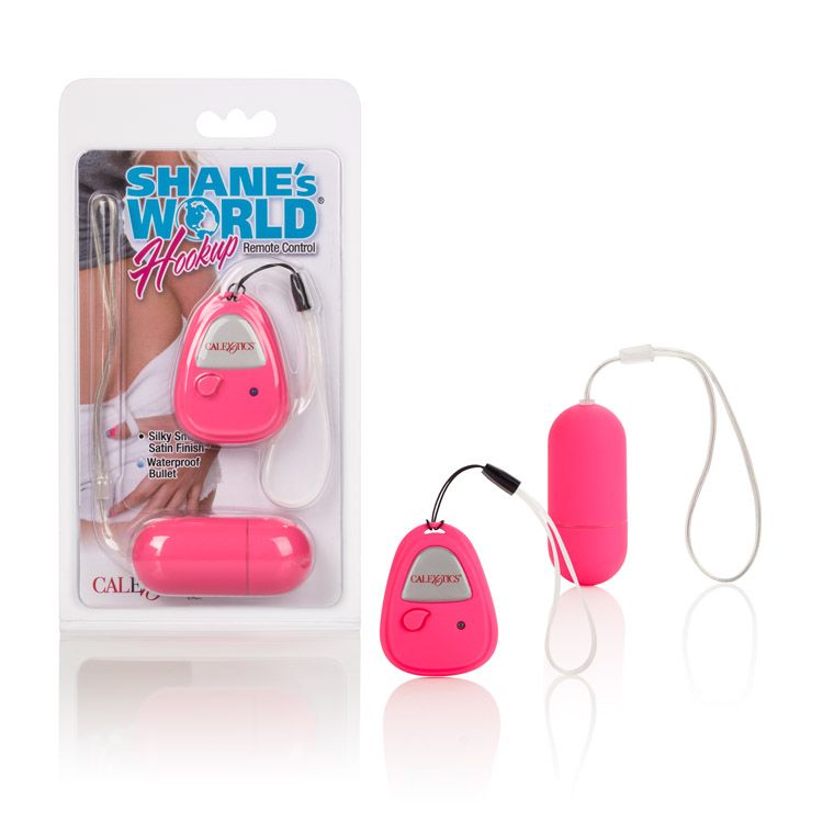 Vibrador tipo Bullet con Control Remoto Shane's World Hookup Rosa CalExotics