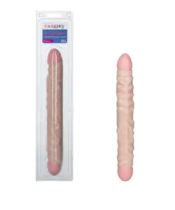 VEINED DBL DONG 12" - IVORY