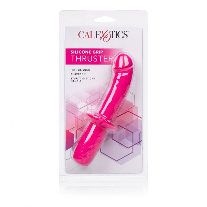Dildo Realista de Silicona con Mango Silicone Grip Thruster Rosa CalExotics