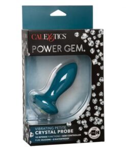 Power Gem Vibrating Petite Crystal Probe Blue