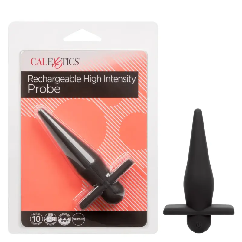 Plug Anal Vibratorio de Alta Intensidad CalExotics Negro 11cm
