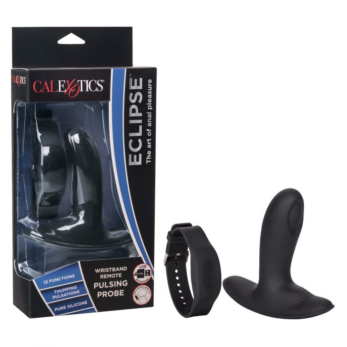 Plug Anal con Movimiento de Pulso y Control de Muñeca Eclipse CalExotics