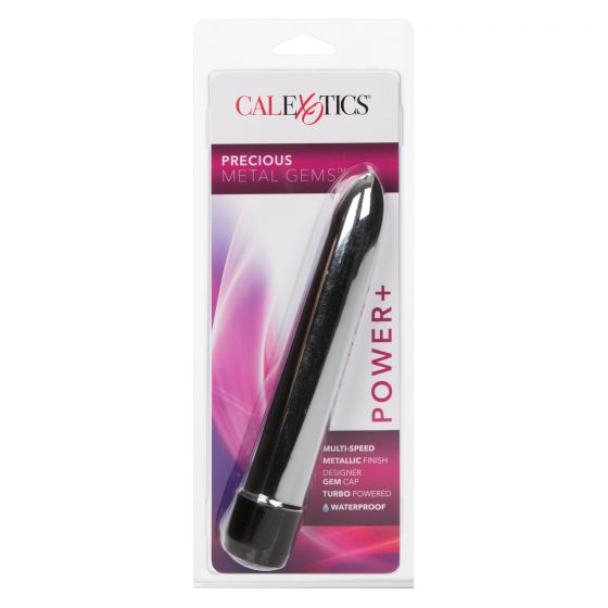 Vibrador tipo Bullet Metálico Precious Metal Gems Silver CalExotics