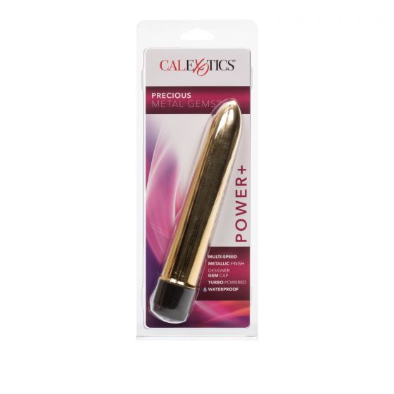 Vibrador tipo Bullet Metálico Precious Metal Gems Gold CalExotics