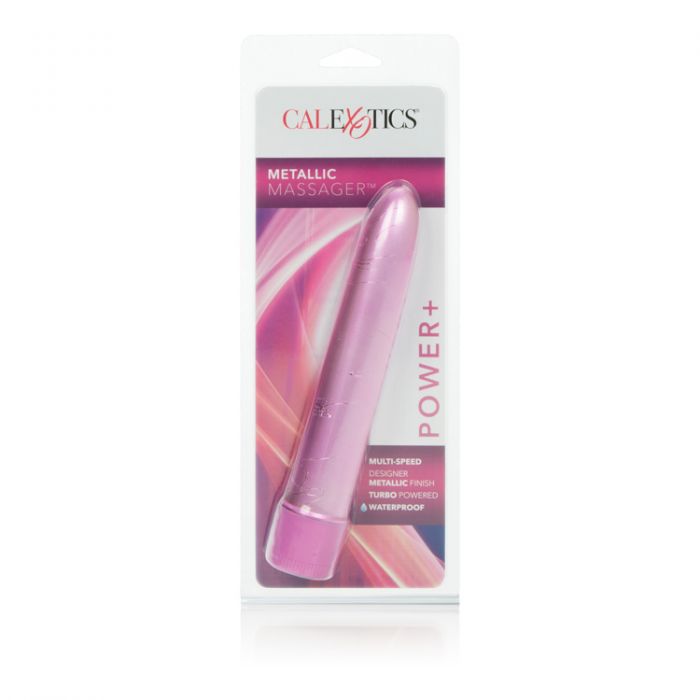 Vibrador Clásico Metallic Massager Pink CalExotics