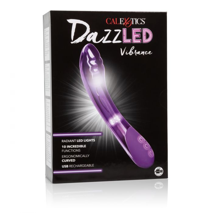 Vibrador de Punto G Dazzled Vibrance LED Recargable Morado CalExotics