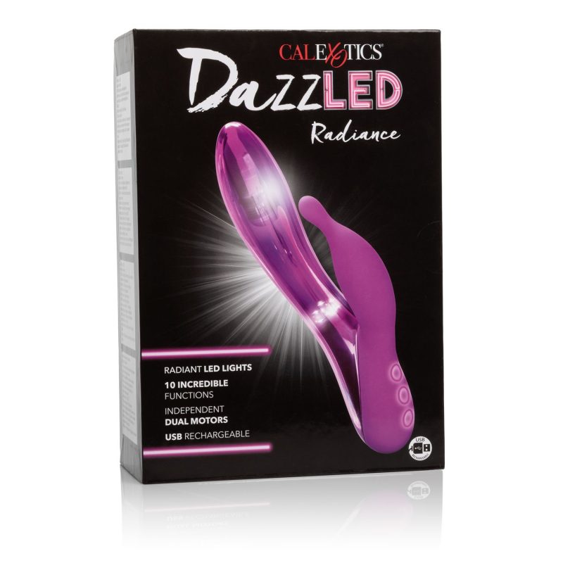 Vibrador Rabbit Dazzled Radiance LED Recargable Morado CalExotics