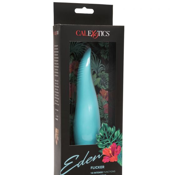 Estimulador de Clítoris de Silicona Eden Flicker Teal CalExotics