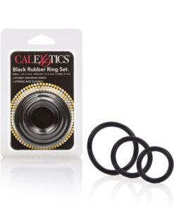 Black Rubber Ring Set
