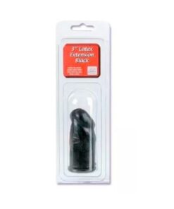 Latex Extension Smooth Black 3"