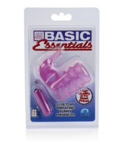 Basic Essentials Stretchy Vibrating Bunny Enhancer