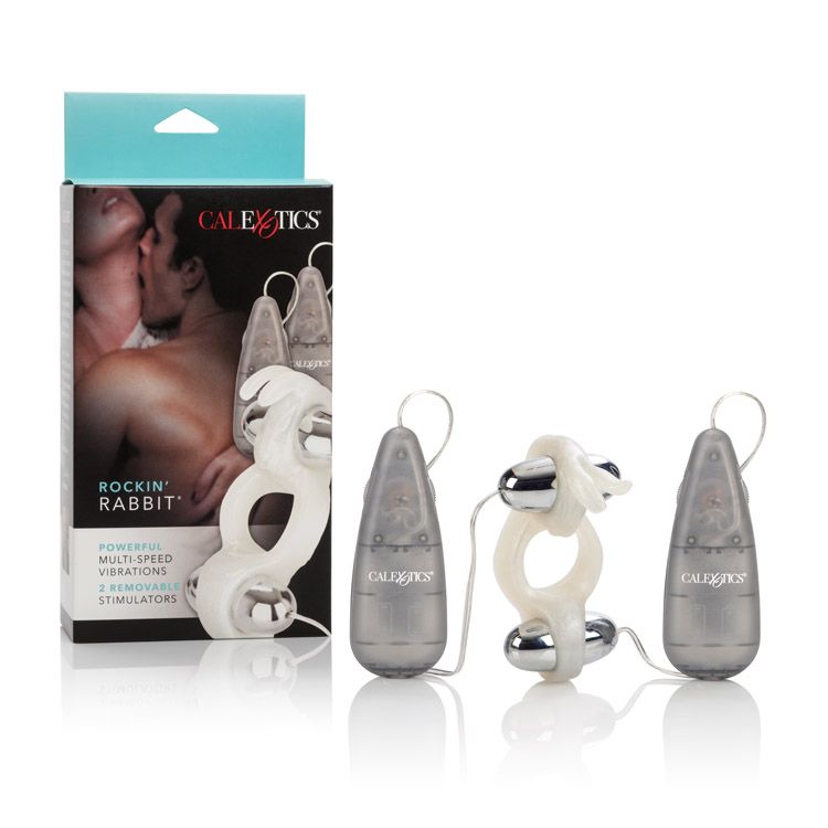 Anillo Vibrador Doble Rockin' Rabbit con Control Remoto CalExotics