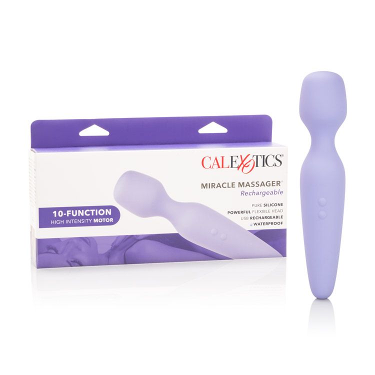 Masajeador Personal Recargable Miracle Massager Morado CalExotics