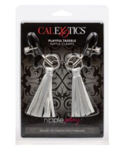 Nipple Play Playful Tassels Nipple Clamps Silver