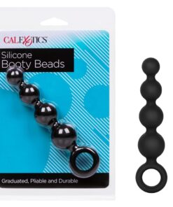 SILICONE BOOTY BEADS - BLACK