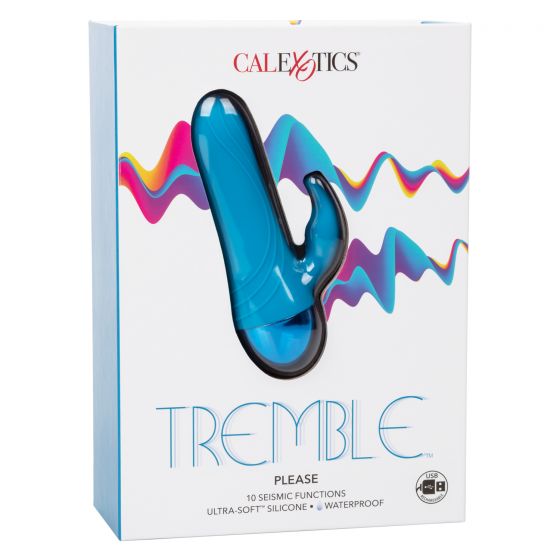 Vibrador Conejo de Silicona Tremble Please Teal CalExotics