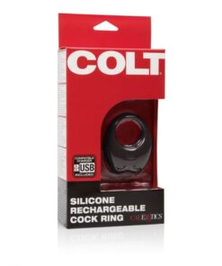 Colt Silicone Rechargeable Cock Ring Black