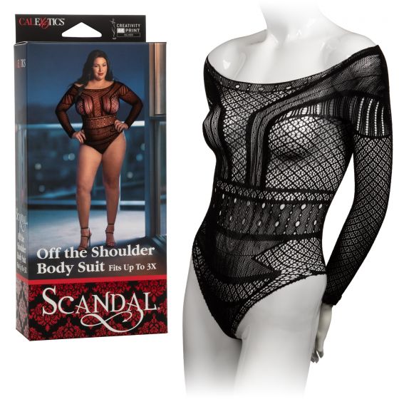 Body Hombros Descubiertos Manga Larga Scandal Tallas Plus CalExotics