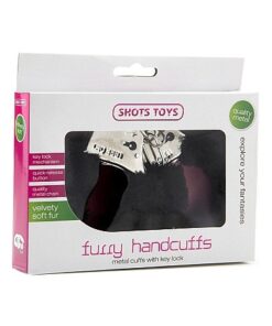 Furry Handcuffs Black - Shots Toys