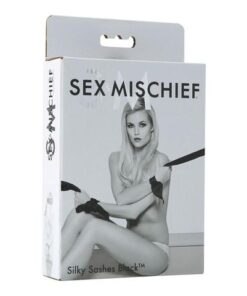 Silky Sash Restraints Black - Sex & Mischief