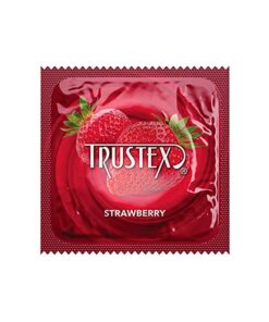 Trustex Flavored Lubricated Condoms/STRAEBERRY