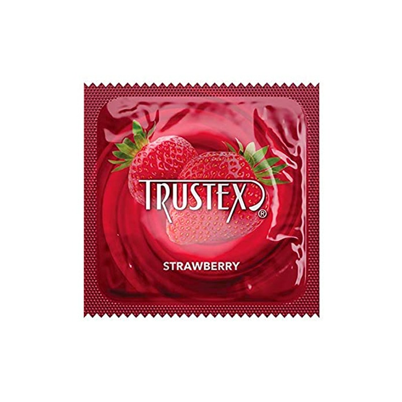 Trustex Flavored Lubricated Condoms/STRAEBERRY · fotografía 1